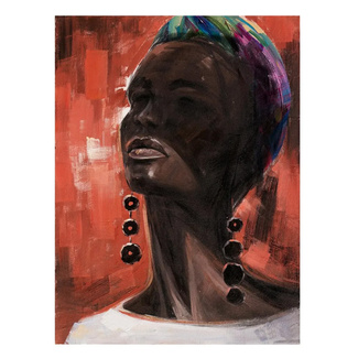 Imagen de Pintura en Oleo en Lienzo Africana 2,8 x 90 x 120 cm