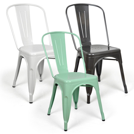 Las sillas industrial vintage de la línea Tolix tienen un 60% de descuento en equiposhosteleria.com